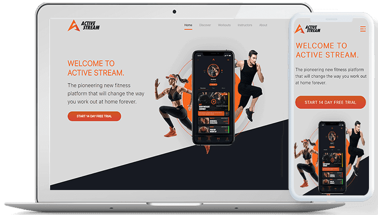 Active Stream Web — Health & Wellness developed by Lets Make Brand