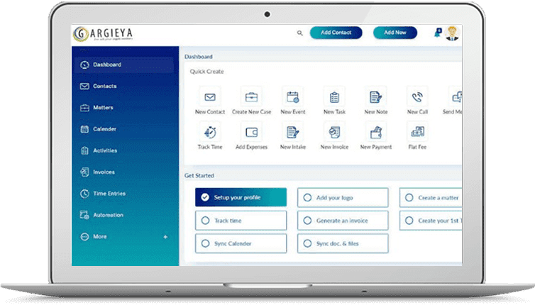 Gargieya — Law Firm CRM developed by Lets Make Brand