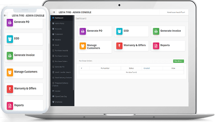 Leeya Tyre — Inventory & POS developed by Lets Make Brand