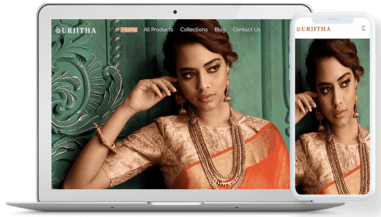 Urjitha — Ecommerce Website developed by Lets Make Brand