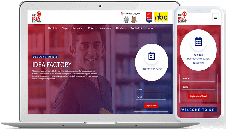NEI IdeaFactory — Contest Management developed by Lets Make Brand